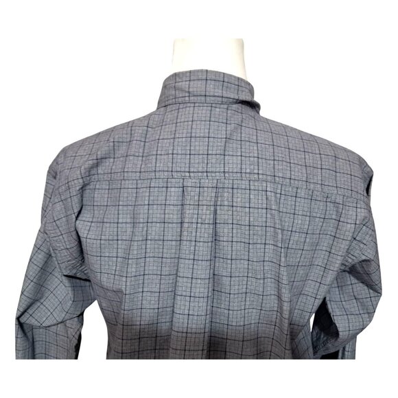 Vintage Patagonia Shirt Womens Size S Button Up Blue Plaid Long Sleeved Cotton - Picture 7 of 12